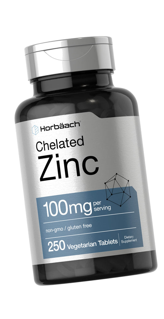 Horbäach Chelated Zinc Supplement 100mg | 250 Tablets