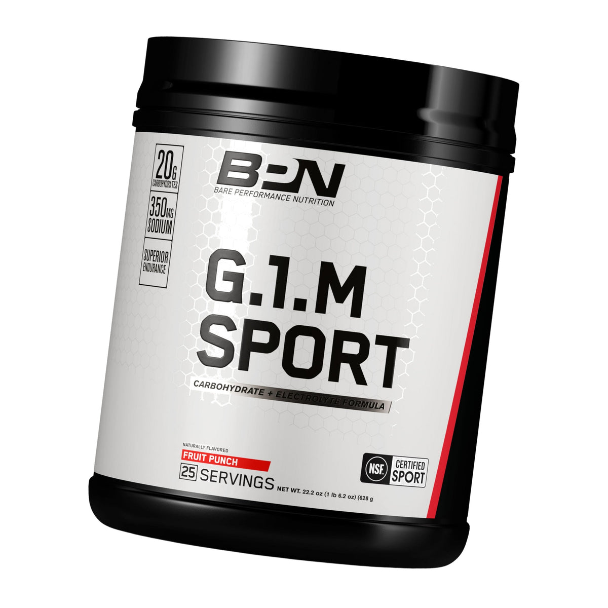 BARE PERFORMANCE NUTRITION, BPN G.1.M Go One More Sport, Endurance Training Fuel, Superior Carbohydrate & Electrolytes Powder Formula, Reduce Fatigue, Fruit Punch, 25 Servings
