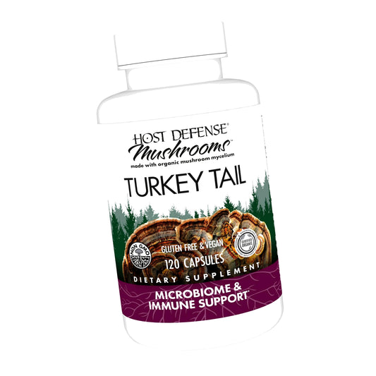 Host Defense Turkey Tail Capsules, Digestive & Immune Support, 120 Capsules