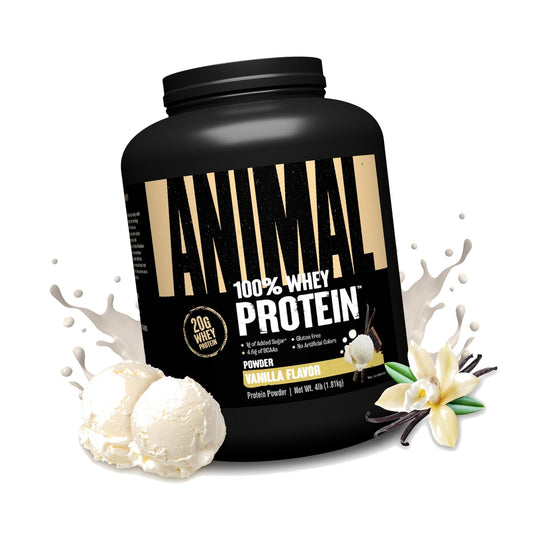 Animal 100% Whey Protein Powder, 20G High Protein | Vanilla 4LB