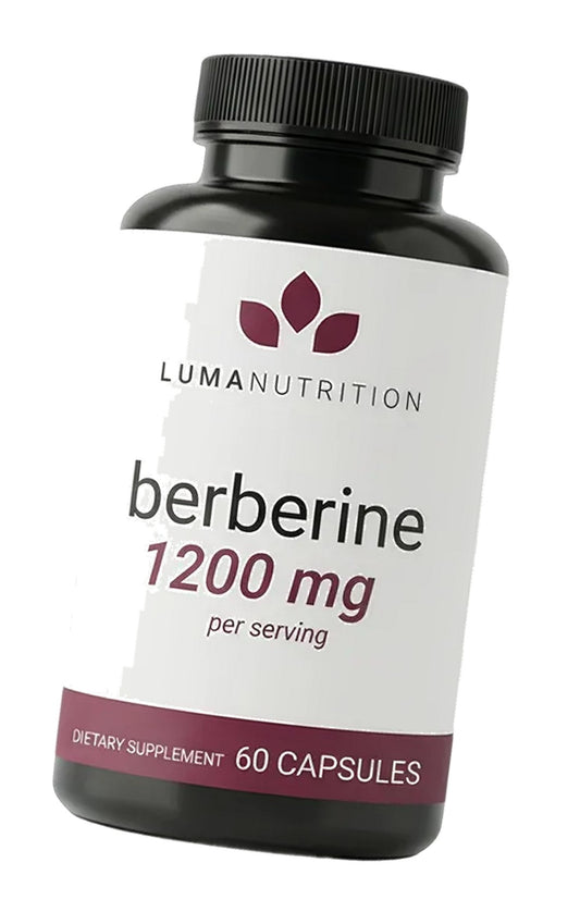 Luma Nutrition Pure Berberine Supplement - Berberina 1200mg - 60 Capsules