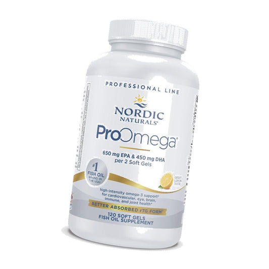 Nordic Naturals ProOmega, 1280 mg Omega-3, High Potency, Lemon, 120 Count