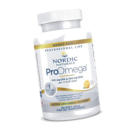 Nordic Naturals ProOmega, 1280 mg Omega-3, High Potency, Lemon, 90 Count