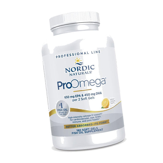 Nordic Naturals ProOmega, 1280 mg Omega-3, High Potency, Lemon, 180 Count