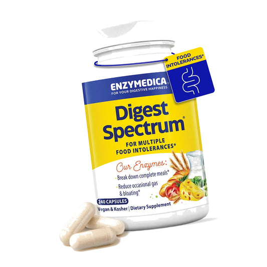 Enzymedica Digest Spectrum - Helps Gas & Bloating - 240 Capsules