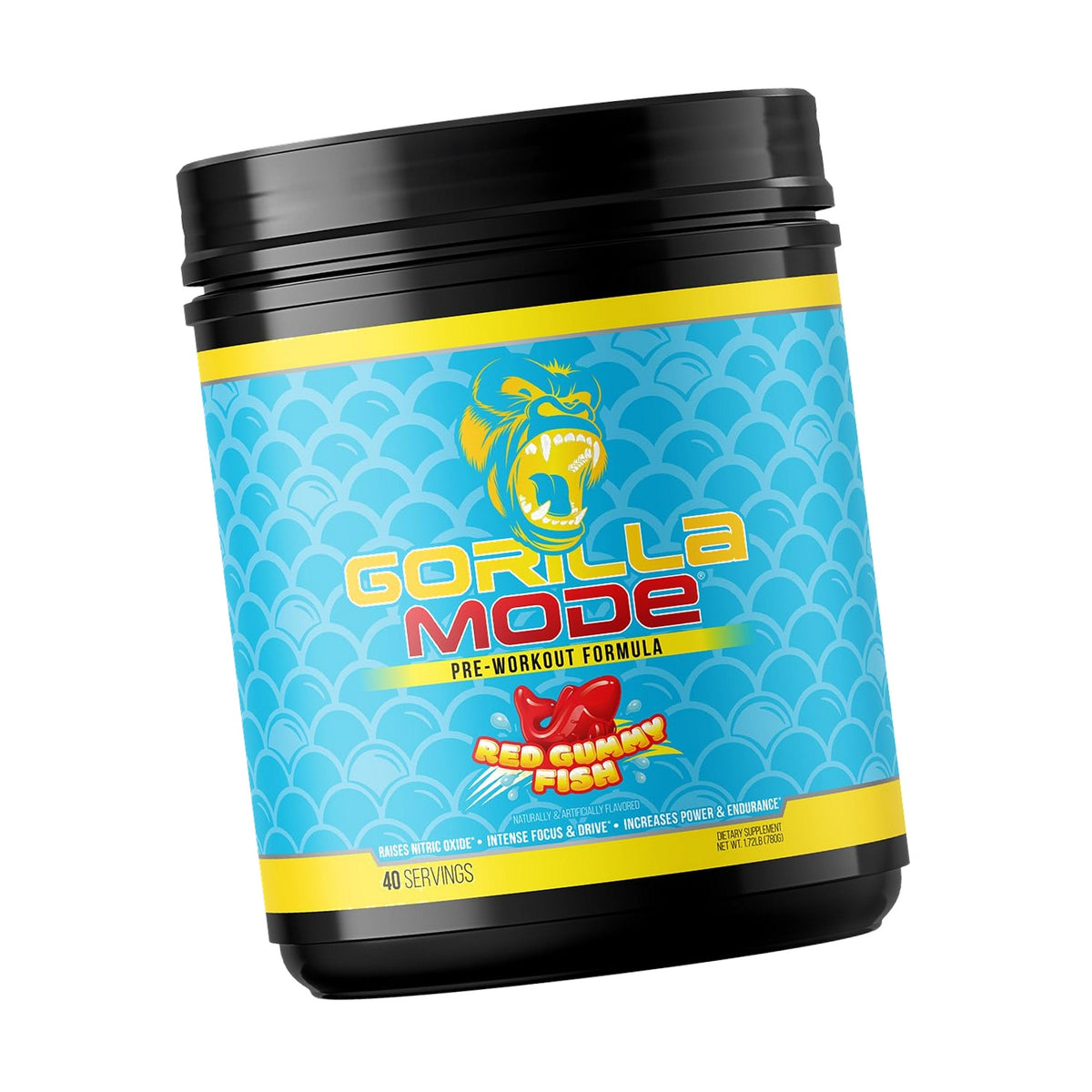 Gorilla Mode Pre Workout - Massive Pumps | 800g (Red Gummy Fish)
