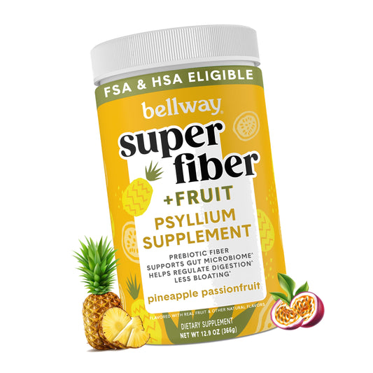 Bellway Super Fiber + Fruit, Organic Psyllium Husk Powder, Sugar-Free