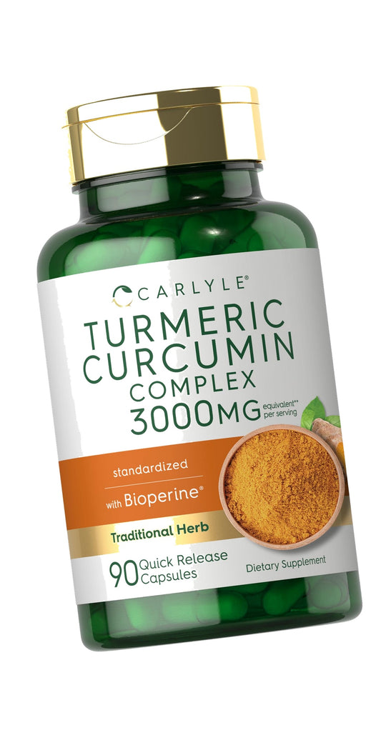 Carlyle Turmeric Curcumin with Black Pepper | 90 Powder Capsules