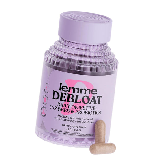 Lemme Debloat Probiotic Capsules for Bloating & Gas Relief, 30-Day Supply