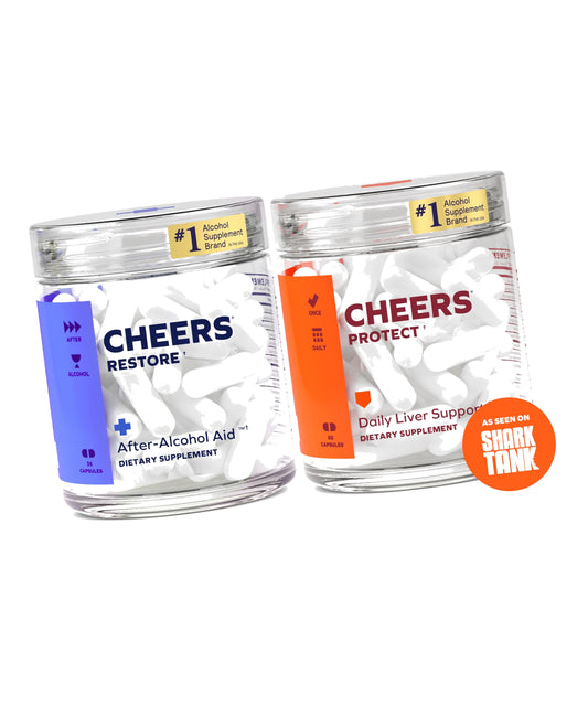 Cheers Liver Combo | Restore (12 Doses) + Protect (30 Doses) | Supplements