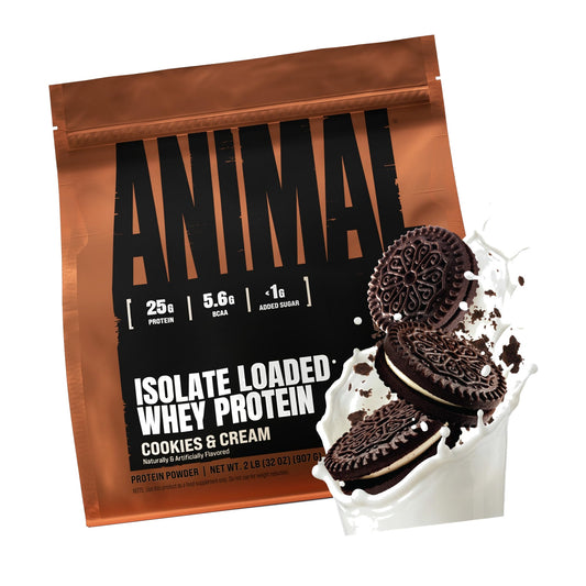 Animal Whey Isolate Protein Powder, 25G High Protein | Cookies & Cream 2LB