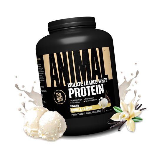 Animal Whey Isolate Protein Powder, 25G High Protein | Vanilla 4LB