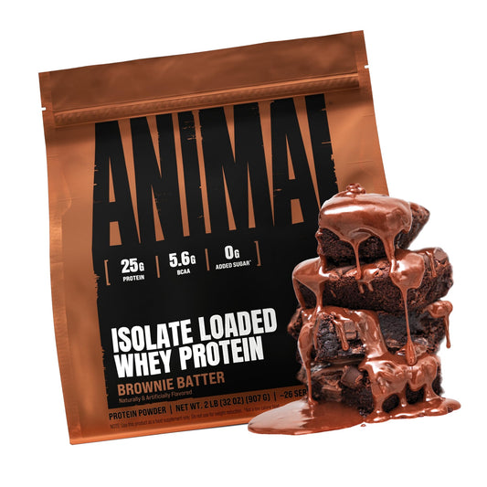 Animal Whey Isolate Protein Powder, 25G High Protein | Brownie Batter 2LB