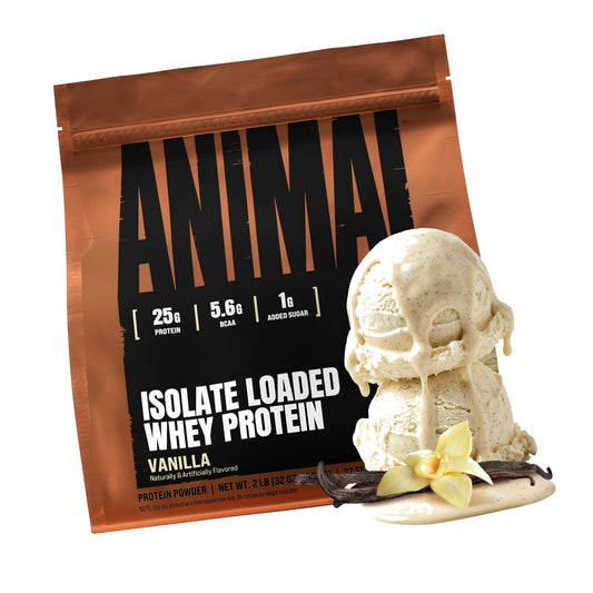 Animal Whey Isolate Protein Powder, 25G High Protein | Vanilla 2LB