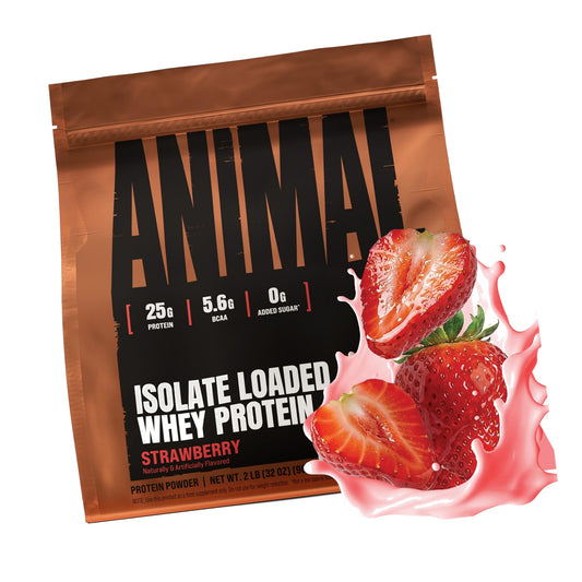 Animal Whey Isolate Protein Powder, 25G High Protein | Strawberry 2LB