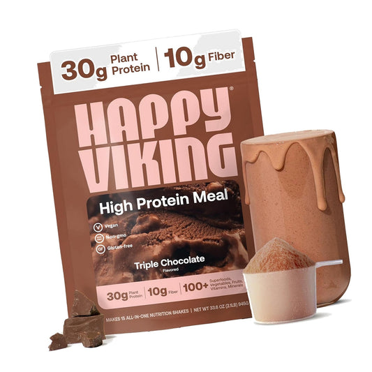 Happy Viking Plant-Based Vegan Protein Powder +100 Superfoods - Chocolate