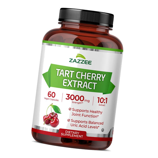 Zazzee Tart Cherry 10:1 Extract, 60 Vegan Capsules, 2 Month Supply