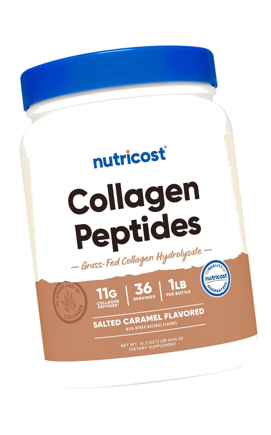 Nutricost Collagen Peptides Powder 1LB (454 G) Salted Caramel