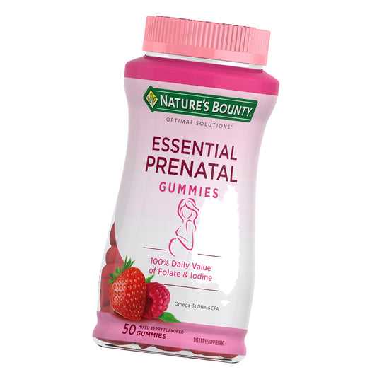 Nature's Bounty Optimal Solutions Essential Prenatal Gummies, 50 Count