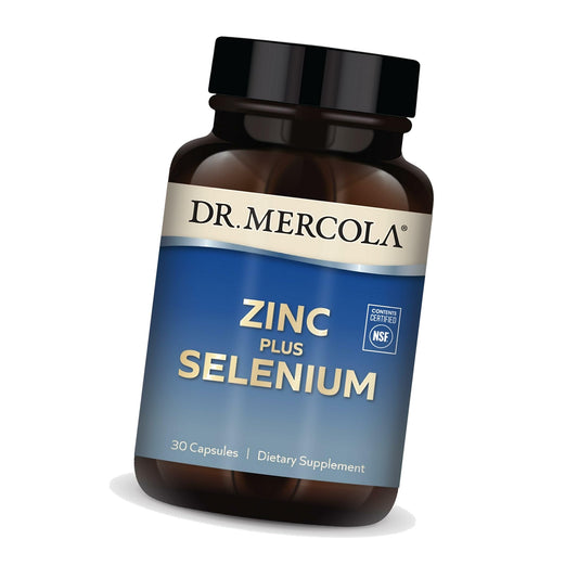 Dr. Mercola Zinc Plus Selenium, Mineral Blend, 30 Capsules (30 Servings)