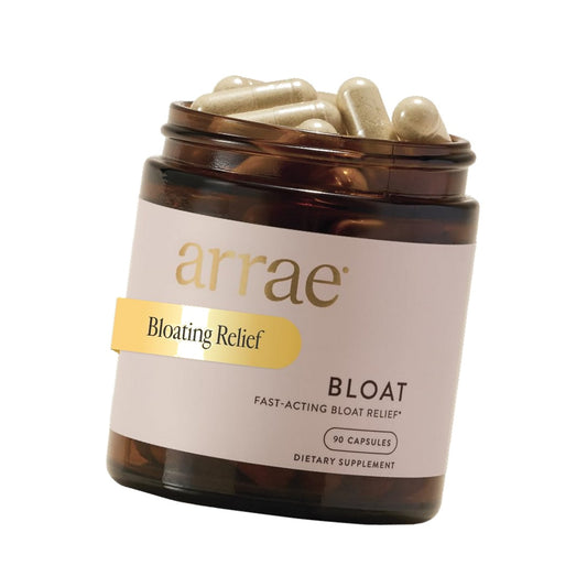 Bloat Capsules - Debloat Supplement for Women, Ginger & Bromelain, 90ct
