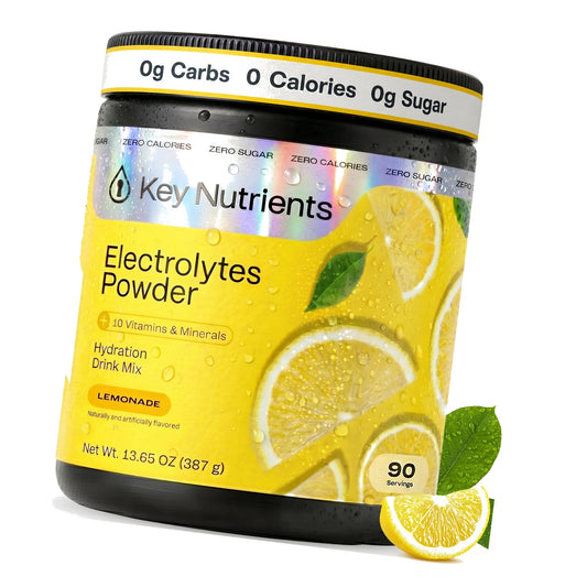 KEY NUTRIENTS Multivitamin Electrolytes Powder, Lemonade, 90 Servings