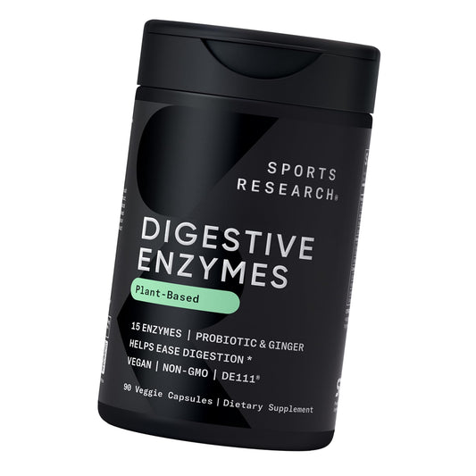 Sports Research® Digestive Enzymes w/Probiotics, 90 Veggie Caps