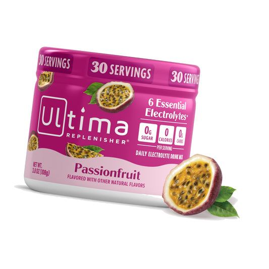 Ultima Replenisher Passionfruit Electrolytes Powder, 30-Serving Canister