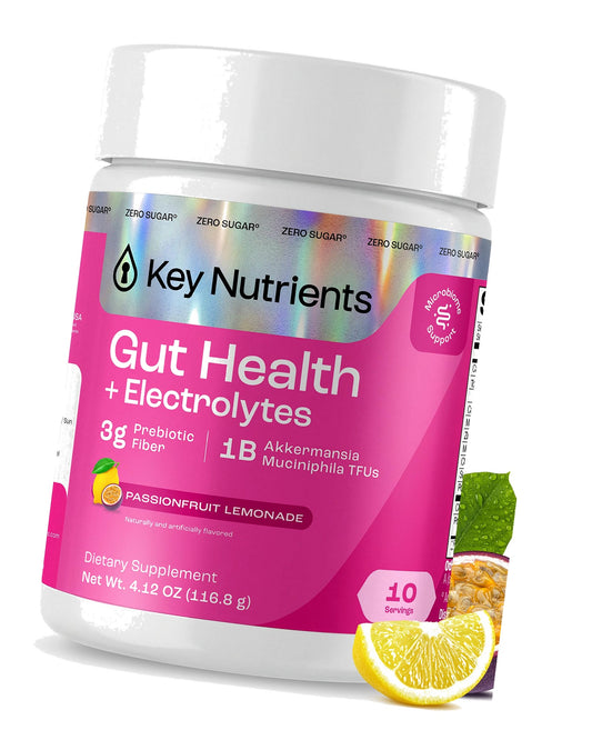 KEY NUTRIENTS Multivitamin Fiber Electrolytes, Passionfruit Lemonade, 10 Ct