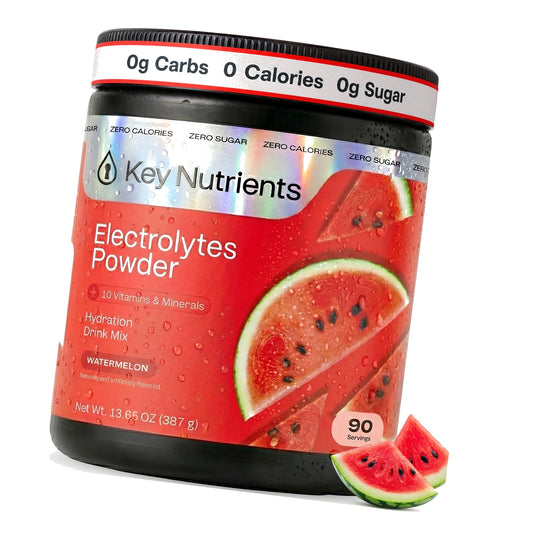 KEY NUTRIENTS Multivitamin Electrolytes Powder, Watermelon, 90 Servings
