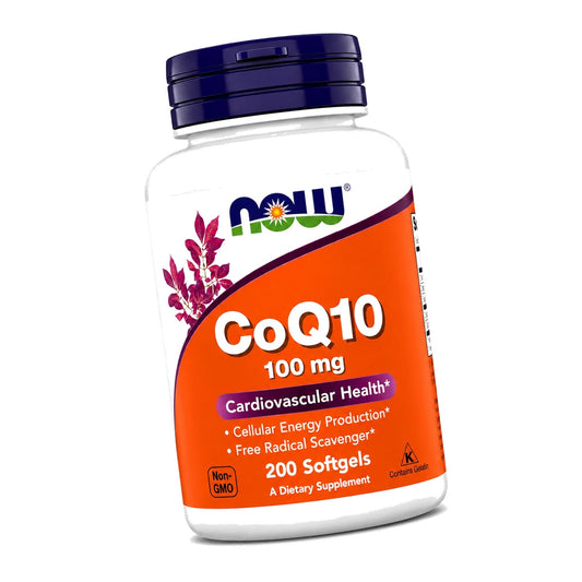 NOW Foods CoQ10 100 mg, 200 Softgels