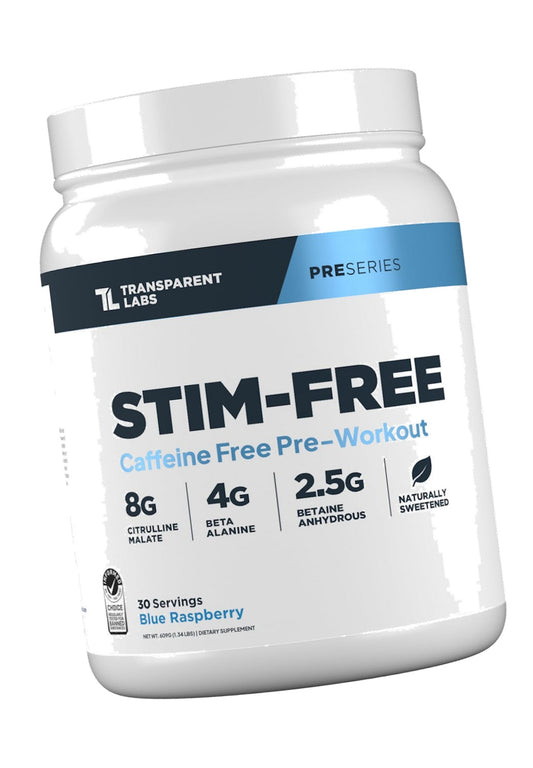 Transparent Labs Stim-Free Pre-Workout - 30 Servings, Blue Raspberry