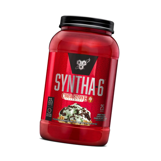 BSN SYNTHA-6 Premium Protein Powder, Mint Mint Chocolate Chip, 25 Servings
