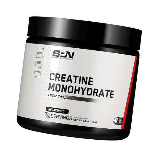 BARE PERFORMANCE NUTRITION, BPN Pure Creatine Monohydrate Powder By Creapure, 5g of Creatine per Serving, Supports Muscle Growth, Unflavored Creatine Powder, 30 Servings