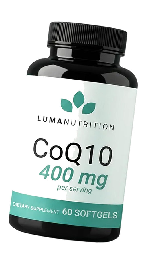 Luma Nutrition CoQ10 400mg Softgel Supplement - 60 Liquid Softgels