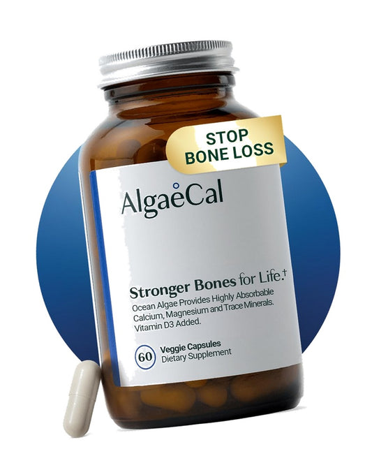 ALGAECAL Plant Based Calcium Supplement for Bone Strength, 90 Caps, 1 Pack