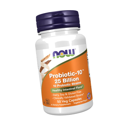 NOW Supplements, Probiotic-10™, 25 Billion, 50 Veg Capsules