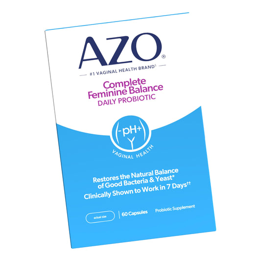 AZO Complete Feminine Balance Daily Vaginal Probiotics for Women, 60 Count