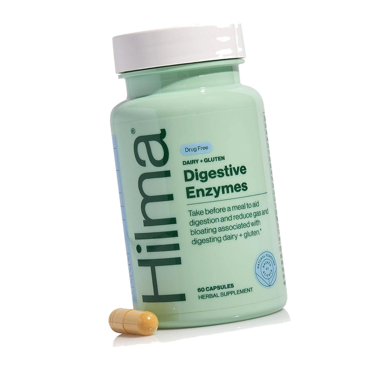 Hilma Dairy and Gluten Digestive Enzymes, 60 Vegan Capsules