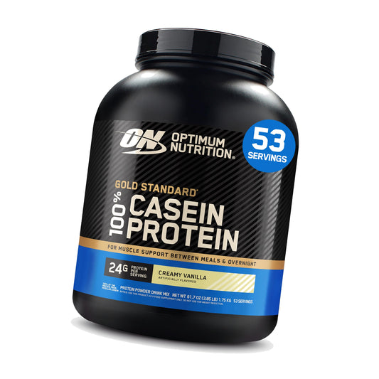 Optimum Nutrition Gold Standard Casein Protein Powder, Vanilla, 4 LB