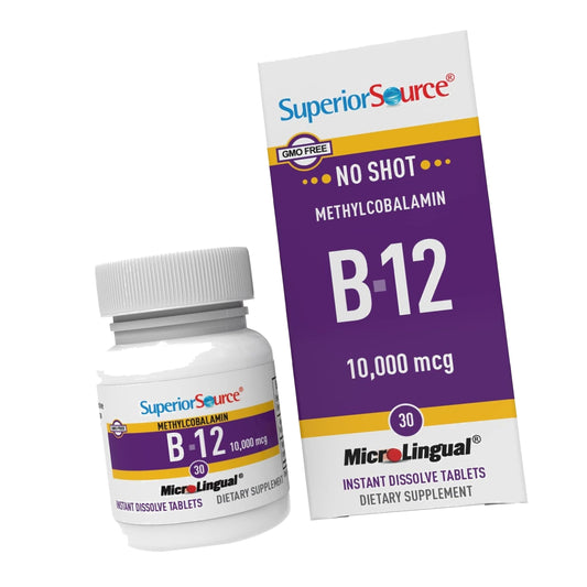 Superior Source No Shot B-12 Methylcobalamin 10,000 mcg, 30 Ct