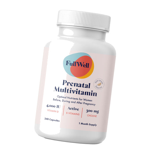 FullWell Women's Prenatal Multivitamin, 240 Count (30 Servings)
