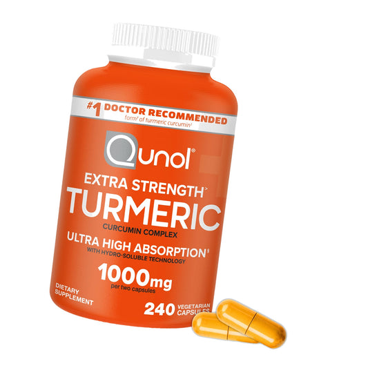 Qunol Turmeric Curcumin 1000mg, Ultra High Absorption Supplement, 240 Count