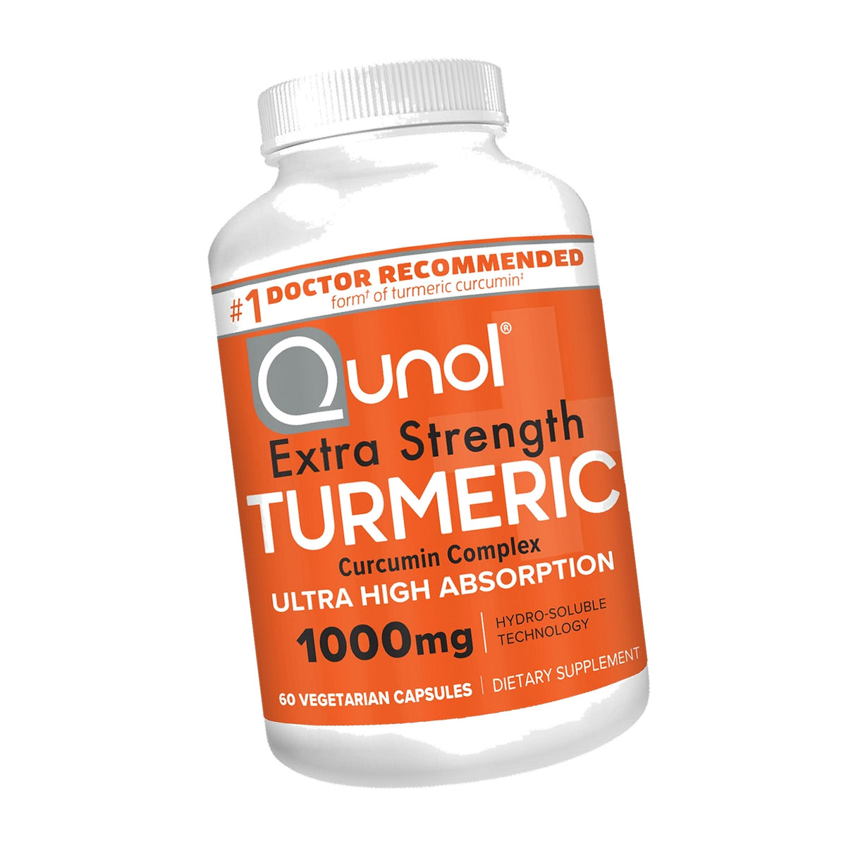 Qunol Turmeric Curcumin 1000mg, Ultra High Absorption Supplement, 60 Count