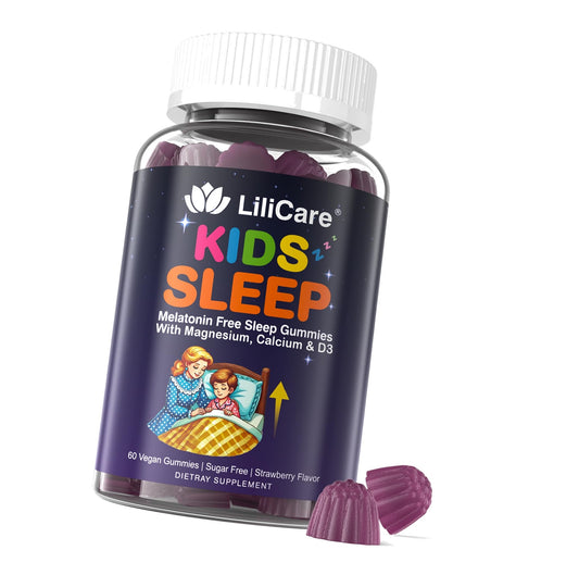 Kids Sleep Gummies - Magnesium Glycinate Gummies, Melatonin Free Sleep Aid