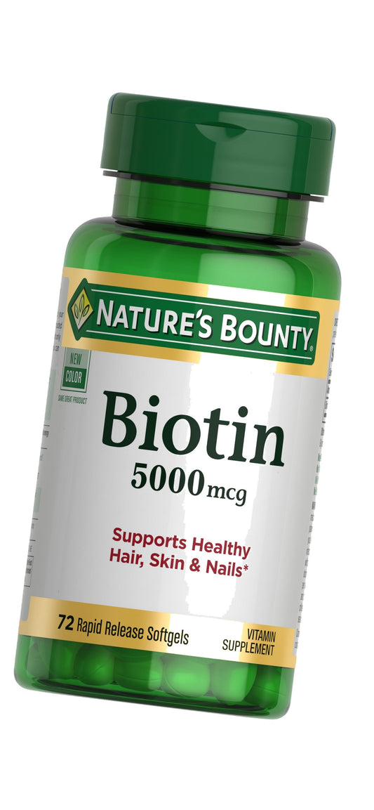 Nature's Bounty Biotin, 5000mcg, 72 Softgels