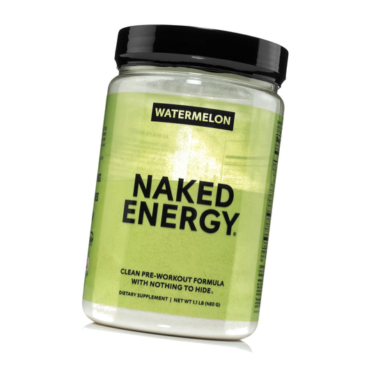 NAKED Watermelon Energy - Clean Pre Workout Supplement for Men and Women, NSF Certified, Vegan Friendly, No Added Sweeteners, Colors Or Flavors - 30 Servings