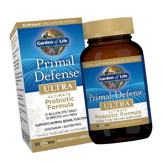 Garden of Life Primal Defense Ultra, 15 Billion CFU Plus HSOs, 90 Capsules