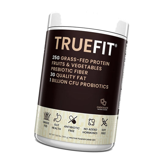 TrueFit Grass-Fed Whey Protein Powder with Fiber for Meal Replacement Shake