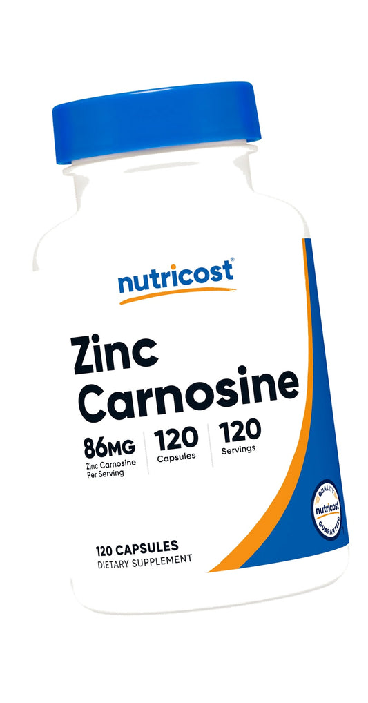Nutricost Zinc Carnosine 86mg, 120 Capsules, Zinc L-Carnosine Supplement